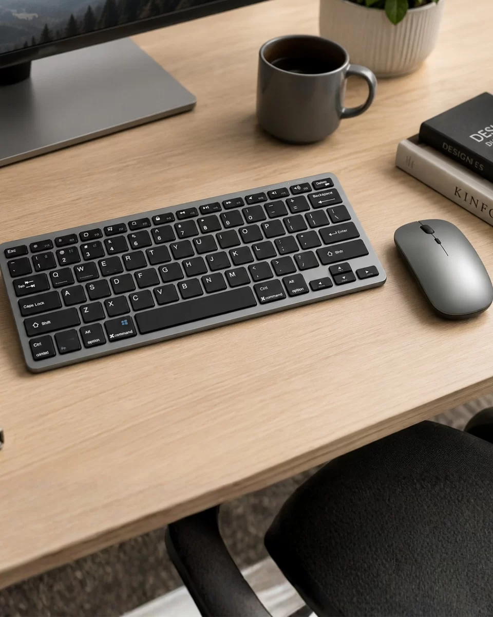 Şarjlı Kablosuz Klavye ve Mouse Seti Kompakt Taşınabilir Tasarım 1 Şarjlı Kablosuz Klavye ve Mouse Seti Kompakt Taşınabilir Tasarım