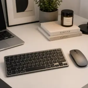 Haydiburaya 16 Sessiz Kullanım Sunan Bluetooth Klavye Mouse Seti Çoklu Cihaz Uyumlu