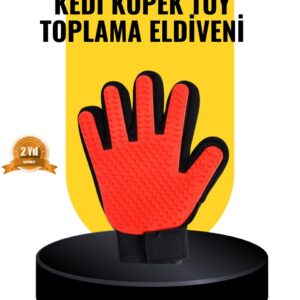 Haydiburaya 110 Kedi ve Köpekler İçin Tüy Toplama Eldiveni – Yumuşak Silikonlu Masaj Eldiveni