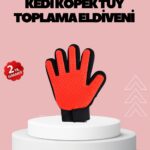 Evcil Hayvanlar İçin Tüy Dökülme Önleyici Eldiven – Masaj ve Temizlik İçin Yumuşak Silikon Uçlu