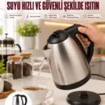 Çelik Su Isıtıcı Kettle Dayanıklı Paslanmaz Çelik Uzun Ömürlü