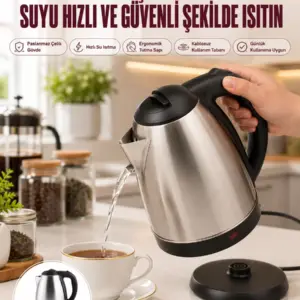 Çelik Su Isıtıcı Kettle Dayanıklı Paslanmaz Çelik Uzun Ömürlü