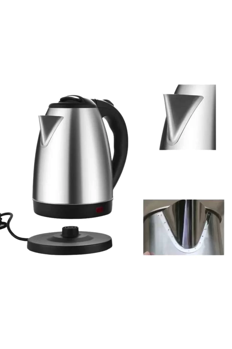 Kettle Su Isıtıcı C F Priz Uyumlu 220 - 240 V Paslanmaz Çelik Kablolu 3 Kettle Su Isıtıcı C F Priz Uyumlu 220 - 240 V Paslanmaz Çelik Kablolu - Görsel 3