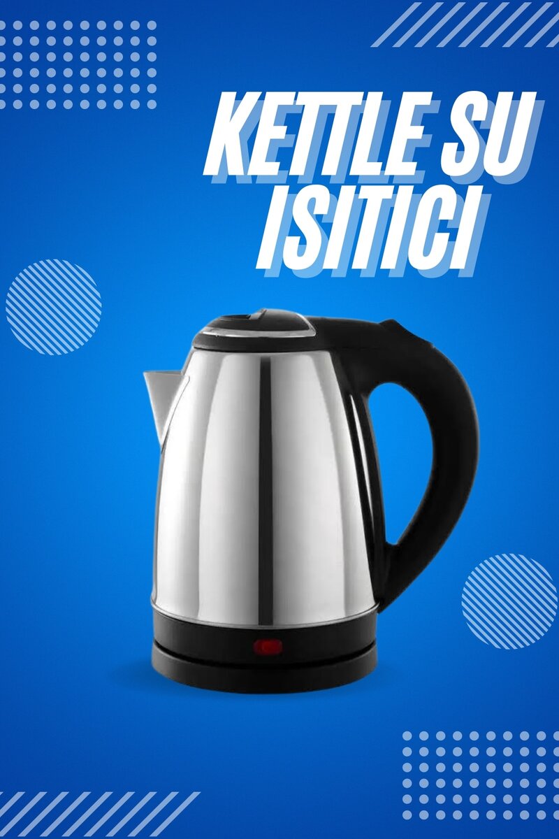 Elektrikli Paslanmaz Çelik Su Isıtcı Çelik Kettle 1.8 Lt. Uzun Ömürlü 1 Elektrikli Paslanmaz Çelik Su Isıtcı Çelik Kettle 1.8 Lt. Uzun Ömürlü