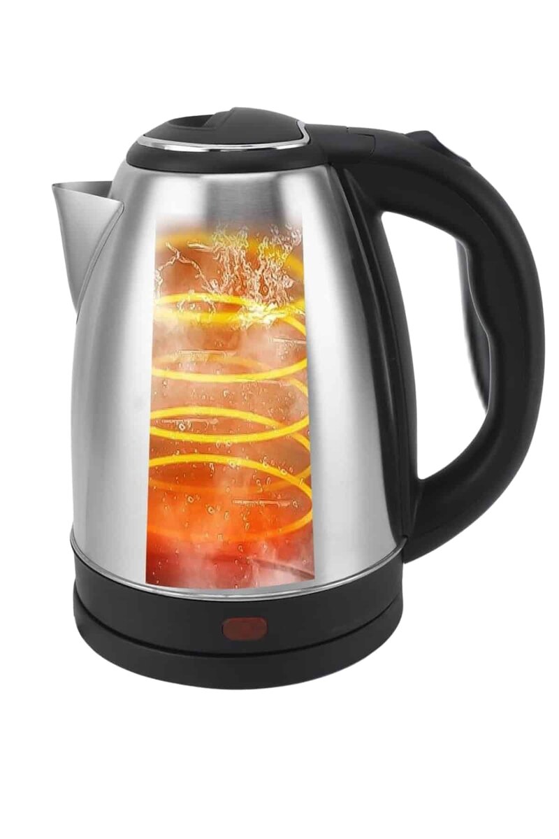 Elektrikli Paslanmaz Çelik Su Isıtcı Çelik Kettle 1.8 Lt. Uzun Ömürlü 3 Elektrikli Paslanmaz Çelik Su Isıtcı Çelik Kettle 1.8 Lt. Uzun Ömürlü - Görsel 3