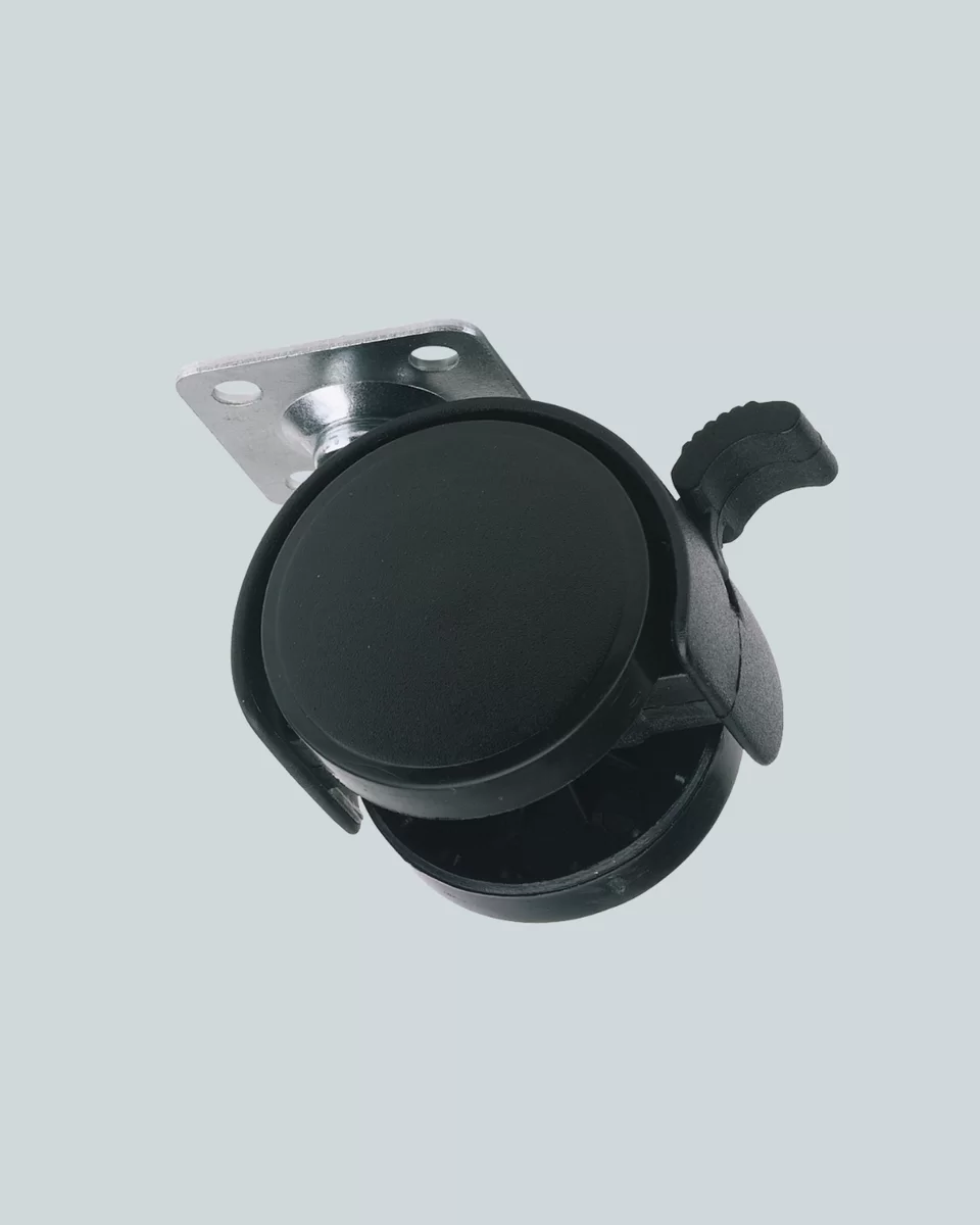 Kilitli Mini Tekerlek Ayak 4 cm 4’lü Set 2 Kilitli Mini Tekerlek Ayak 4 cm 4’lü Set - Görsel 2