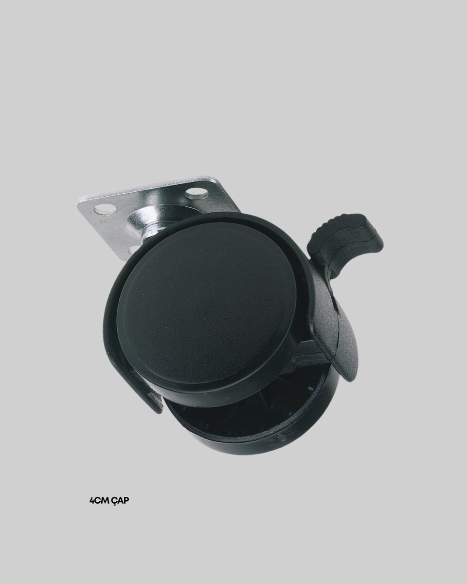 Dolap ve Raflar İçin 4 cm Kilitli Tekerlek Tekli 3 Dolap ve Raflar İçin 4 cm Kilitli Tekerlek Tekli - Görsel 3