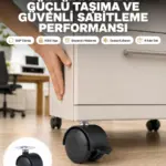 Kilitli Mobilya Tekerleği 6 cm 4’lü Kolay Kurulum