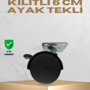 Sehpa ve Masa İçin 6 cm Kilitli Ayak