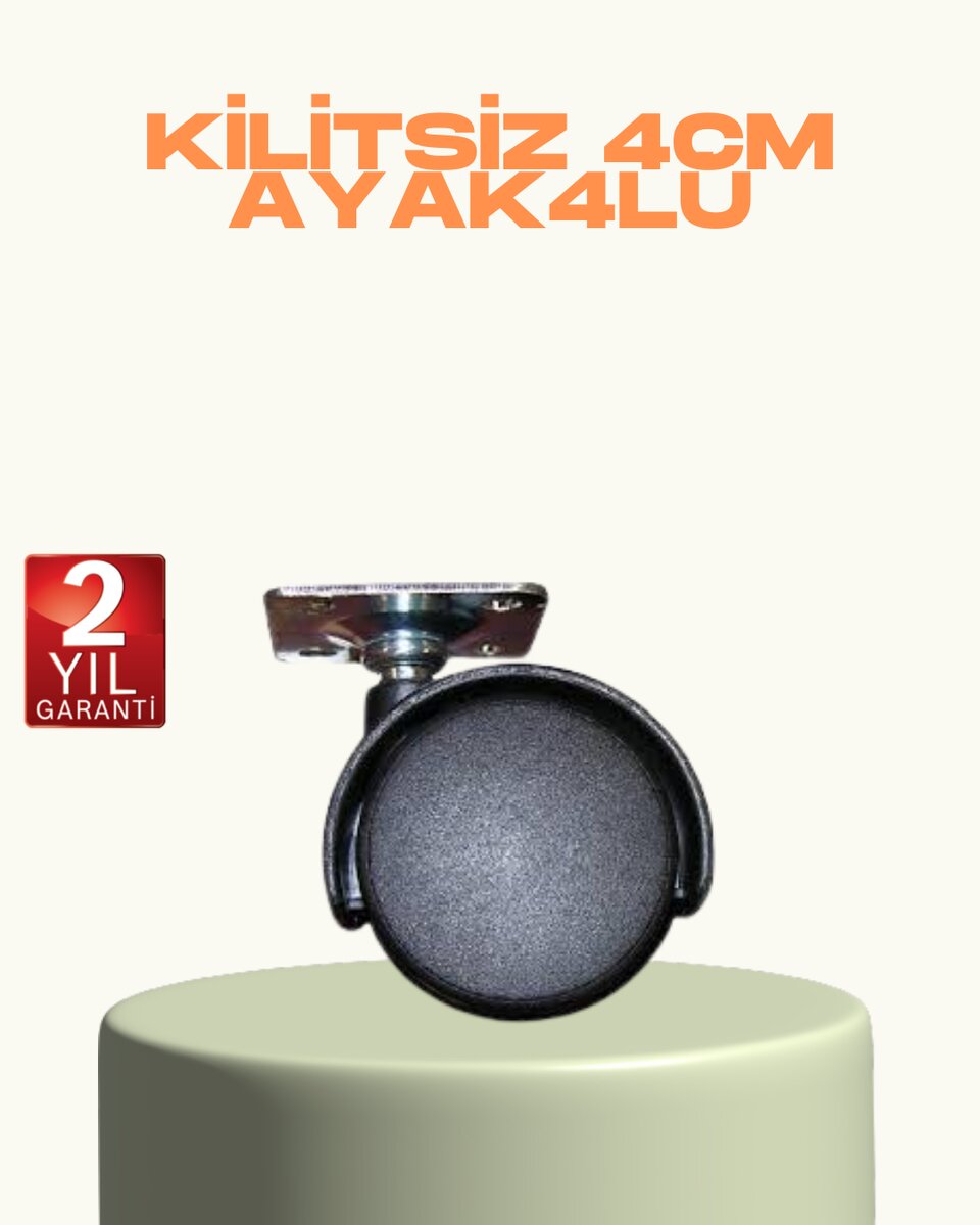 Kilitsiz Mini Tekerlek Ayak 4 cm 4’lü Set Kolay Montaj 1 Kilitsiz Mini Tekerlek Ayak 4 cm 4’lü Set Kolay Montaj