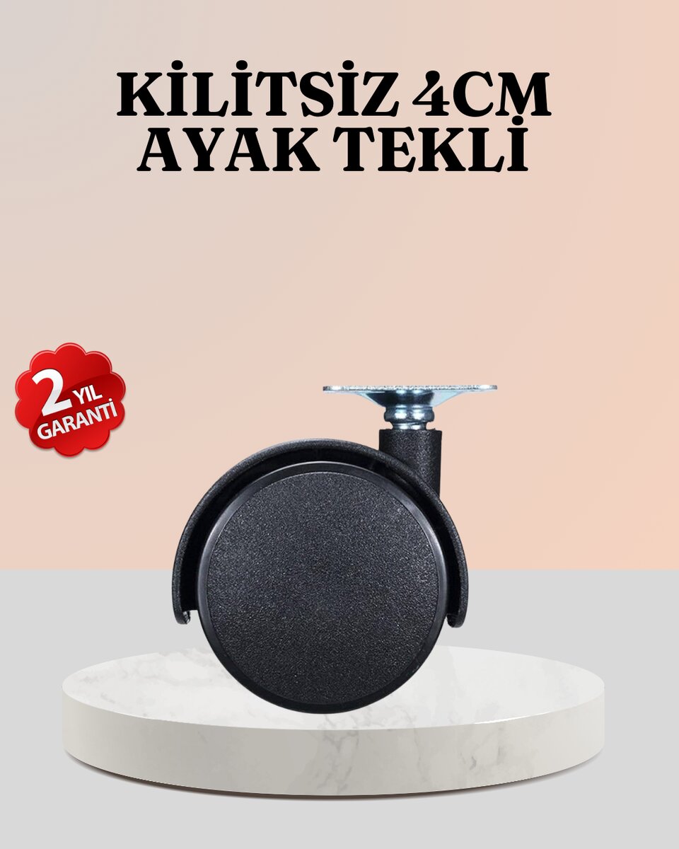 4 cm Çap Kilitsiz Tekerlek Ayağı Tekli Hafif Mobilyalar İçin 1 4 cm Çap Kilitsiz Tekerlek Ayağı Tekli Hafif Mobilyalar İçin