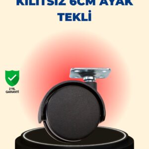 Masa ve Sehpa İçin 6 cm Kilitsiz Ayak Tekli
