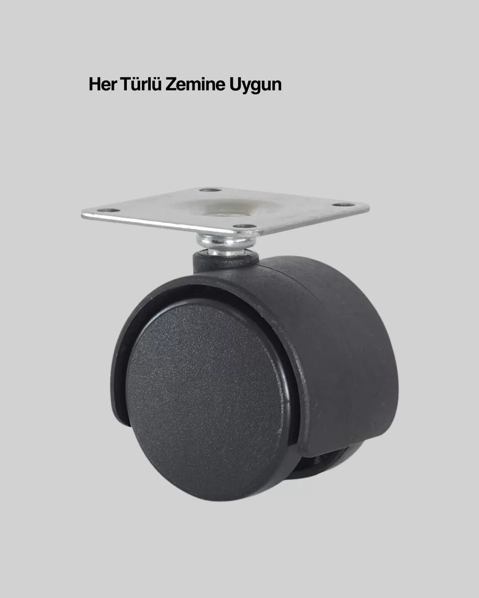 Kilitsiz 6 cm Tekerlek Ayak Tek Adet 2 Kilitsiz 6 cm Tekerlek Ayak Tek Adet - Görsel 2