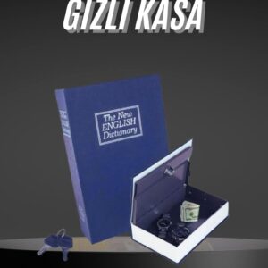 Kilitli Gizli Kasa Sözlük Kumbara Kitap Sözlük Görünümlü 18cm