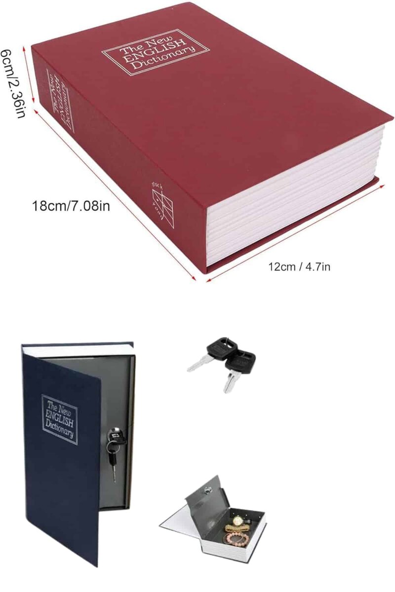 Gizli Kasa Kilitli Sözlük Görünümlü 18cm Gizli Kasa Büyük Boy Anahtarlı 3 Gizli Kasa Kilitli Sözlük Görünümlü 18cm Gizli Kasa Büyük Boy Anahtarlı - Görsel 3