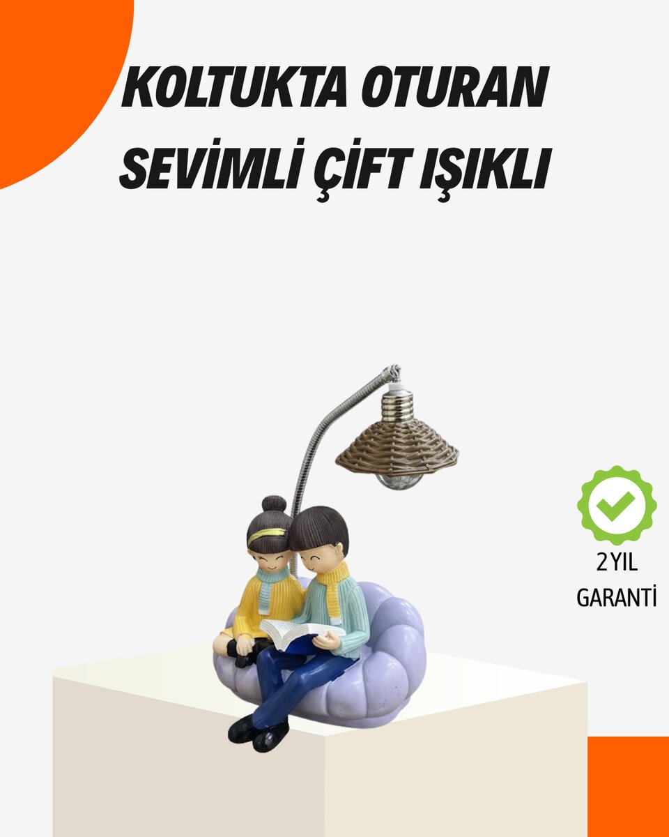 Sevgiliye Özel Çift Figürlü LED Masa Lambası Okuyan Çift Tasarım 1 Sevgiliye Özel Çift Figürlü LED Masa Lambası Okuyan Çift Tasarım