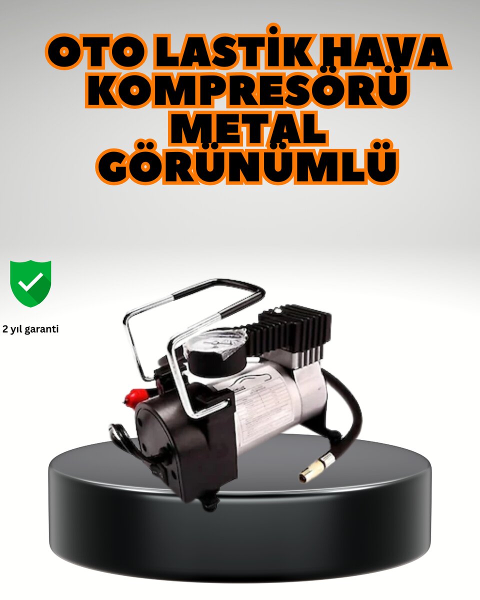 Metal Gövde Lastik Şişirme Kompresörü SUV 4x4 Uyumlu 1 Metal Gövde Lastik Şişirme Kompresörü SUV 4x4 Uyumlu