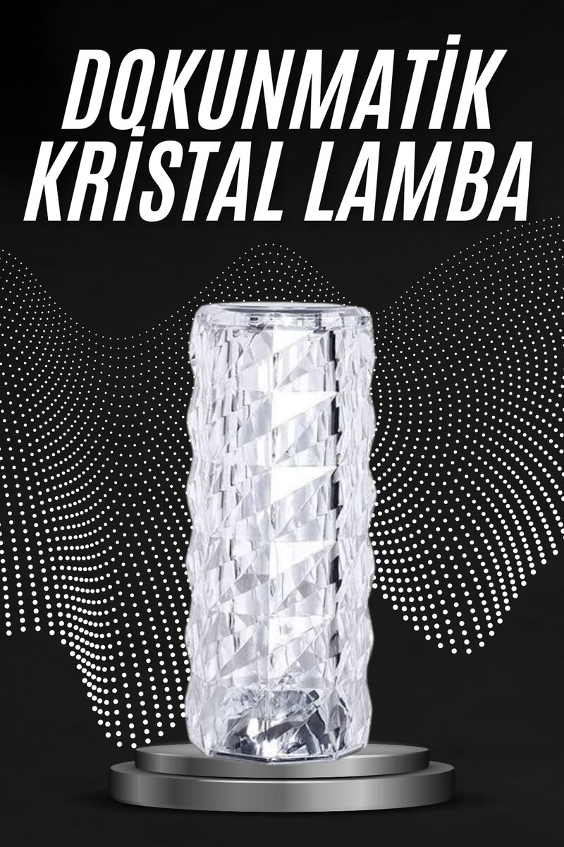 Kristal Lamba Masa Lambası Şarjlı Masa Lambası Dokunmatik Sensör Usb Şarjlı 1 Kristal Lamba Masa Lambası Şarjlı Masa Lambası Dokunmatik Sensör Usb Şarjlı