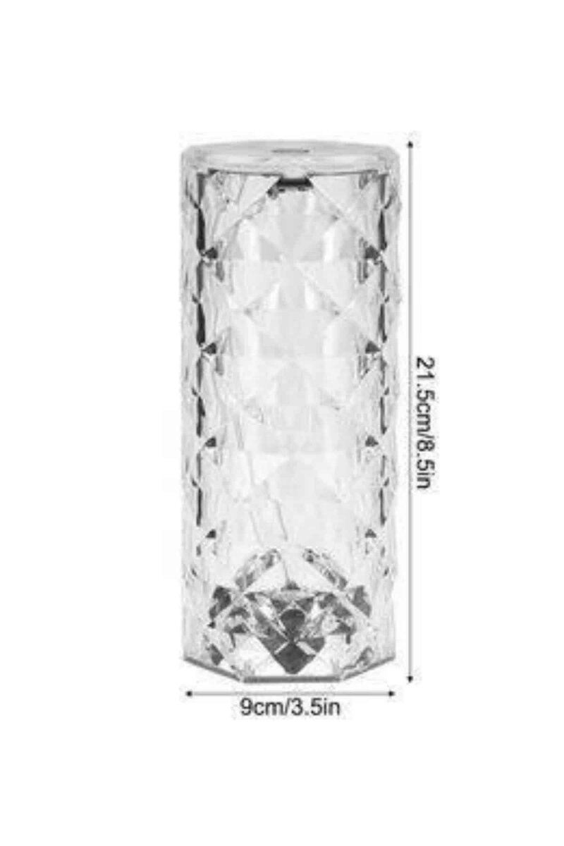 Kristal Lamba Masa Lambası Şarjlı Masa Lambası Dokunmatik Sensör Usb Şarjlı 3 Kristal Lamba Masa Lambası Şarjlı Masa Lambası Dokunmatik Sensör Usb Şarjlı - Görsel 3