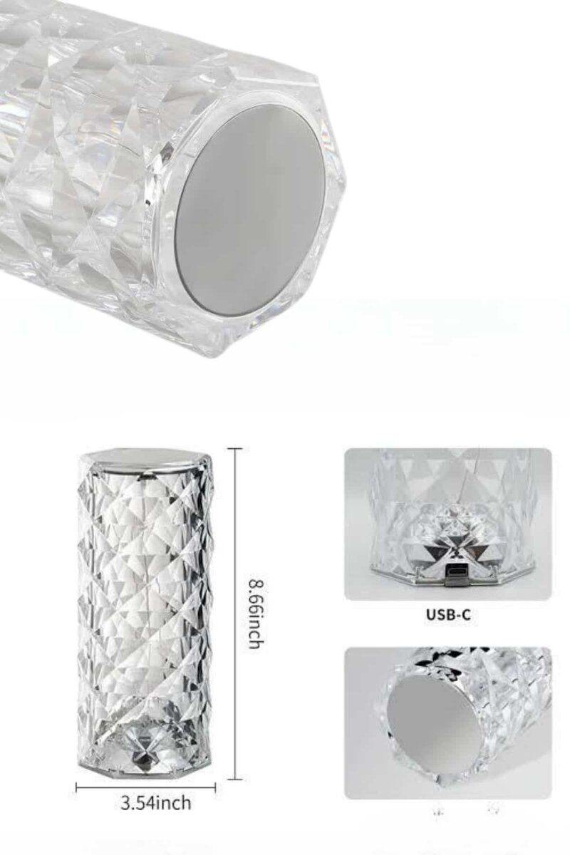 Yeni Nesil Modern Kristal Masa ve Gece Lambası Dokunmatik Renk Değiştirebilen 2 Yeni Nesil Modern Kristal Masa ve Gece Lambası Dokunmatik Renk Değiştirebilen - Görsel 2