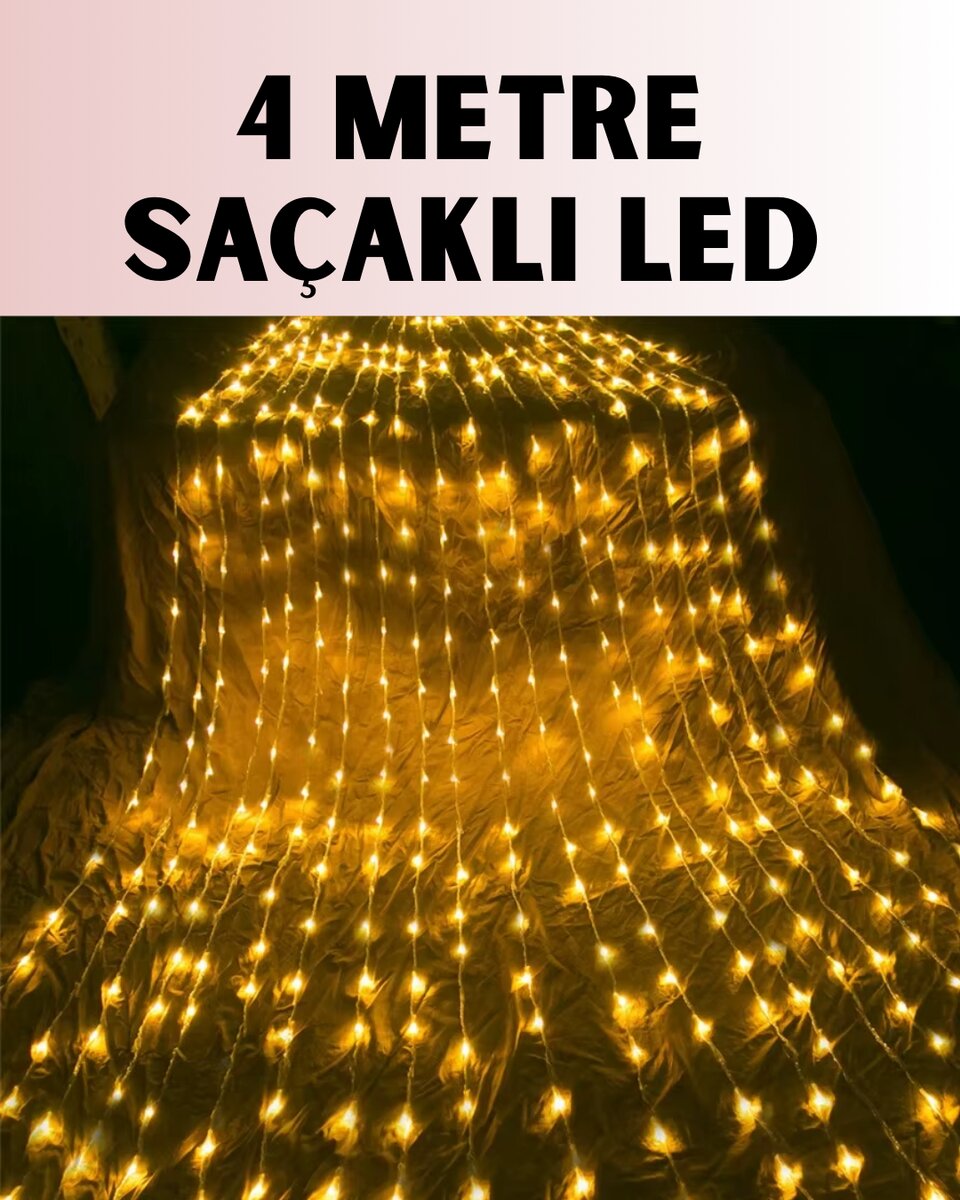 4 Metre Icicle Şelale Led Yılbaşı Perde Işık Sıcak Ambiyans 1 4 Metre Icicle Şelale Led Yılbaşı Perde Işık Sıcak Ambiyans