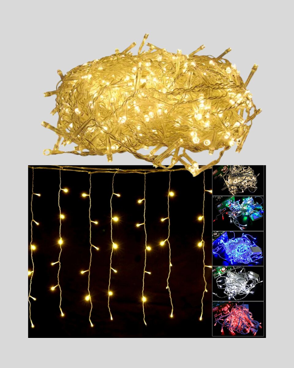 4 Metre Şelale Led Işık Perdesi Dekoratif 3 4 Metre Şelale Led Işık Perdesi Dekoratif - Görsel 3