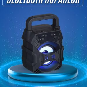 Işıklı Bluetooth Hoparlör Ses Bombası Taşınabilir Yüksek Ses Kaliteli Radyo Özelliği
