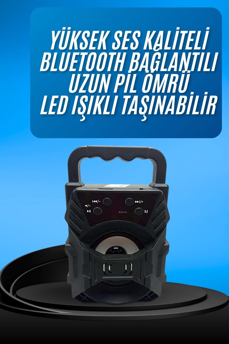 Işıklı Bluetooth Hoparlör Ses Bombası Taşınabilir Yüksek Ses Kaliteli Radyo Özelliği 2 Işıklı Bluetooth Hoparlör Ses Bombası Taşınabilir Yüksek Ses Kaliteli Radyo Özelliği - Görsel 2