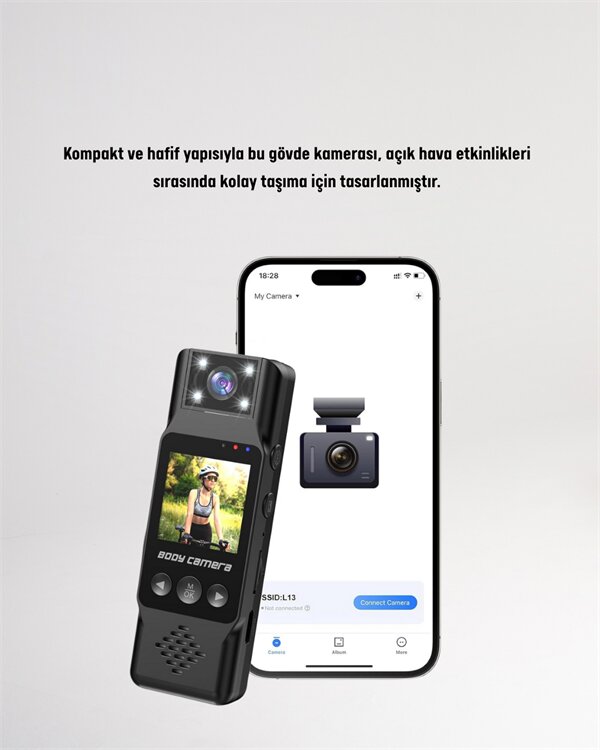 WiFi ile Uzaktan Erişimli Mini Kamera – 1200mAh Batarya 1080P Video Çekimi 3 WiFi ile Uzaktan Erişimli Mini Kamera – 1200mAh Batarya 1080P Video Çekimi - Görsel 3