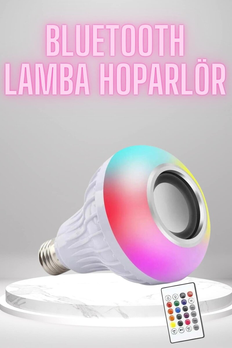 Bluetooth Hoparlör Akıllı Rgb Led Işık Renk Değiştirme Ses Bombası Ampül Görünümlü 1 Bluetooth Hoparlör Akıllı Rgb Led Işık Renk Değiştirme Ses Bombası Ampül Görünümlü