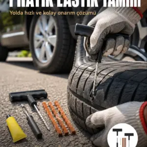 Otomobil Motosiklet Bisiklet İçin Güvenli Lastik Tamir Kiti