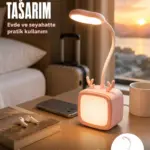 Modern Tasarımlı Şarj Edilebilir LED Gece Lambası