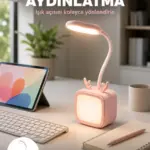 Şarj Edilebilir LED Masa Lambası Kablosuz Taşınabilir Gece Lambası