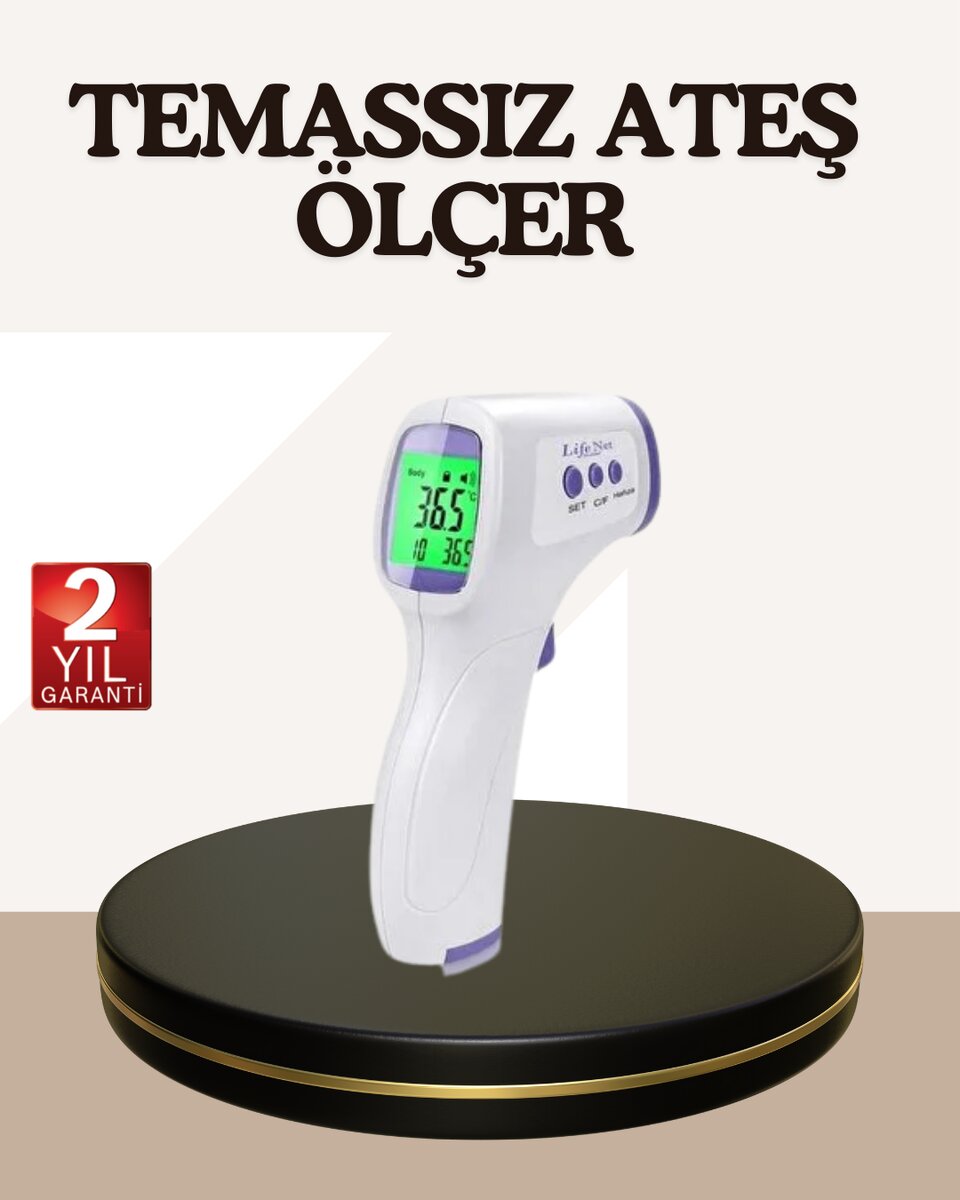 Kızılötesi Alından Temassız Ateş Ölçer Akıllı Sesli Uyarı 1 Kızılötesi Alından Temassız Ateş Ölçer Akıllı Sesli Uyarı