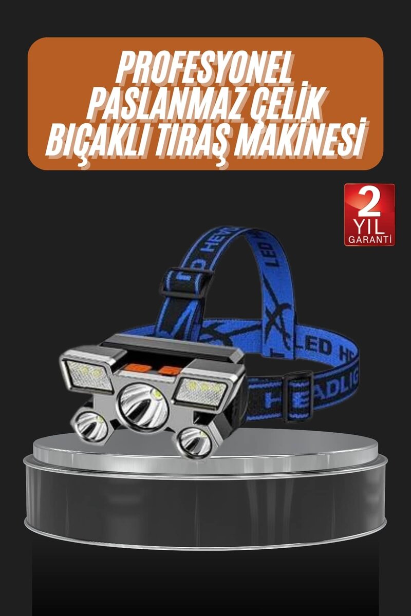 El Feneri Süper Kafa Lambası 4 Modlu 5 Led Kafa Feneri 1 El Feneri Süper Kafa Lambası 4 Modlu 5 Led Kafa Feneri