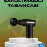 6 Kademeli Kas Masaj Tabancası 4 Başlıklı Güçlü Sessiz Sporcu Masaj Cihazı Şarjlı