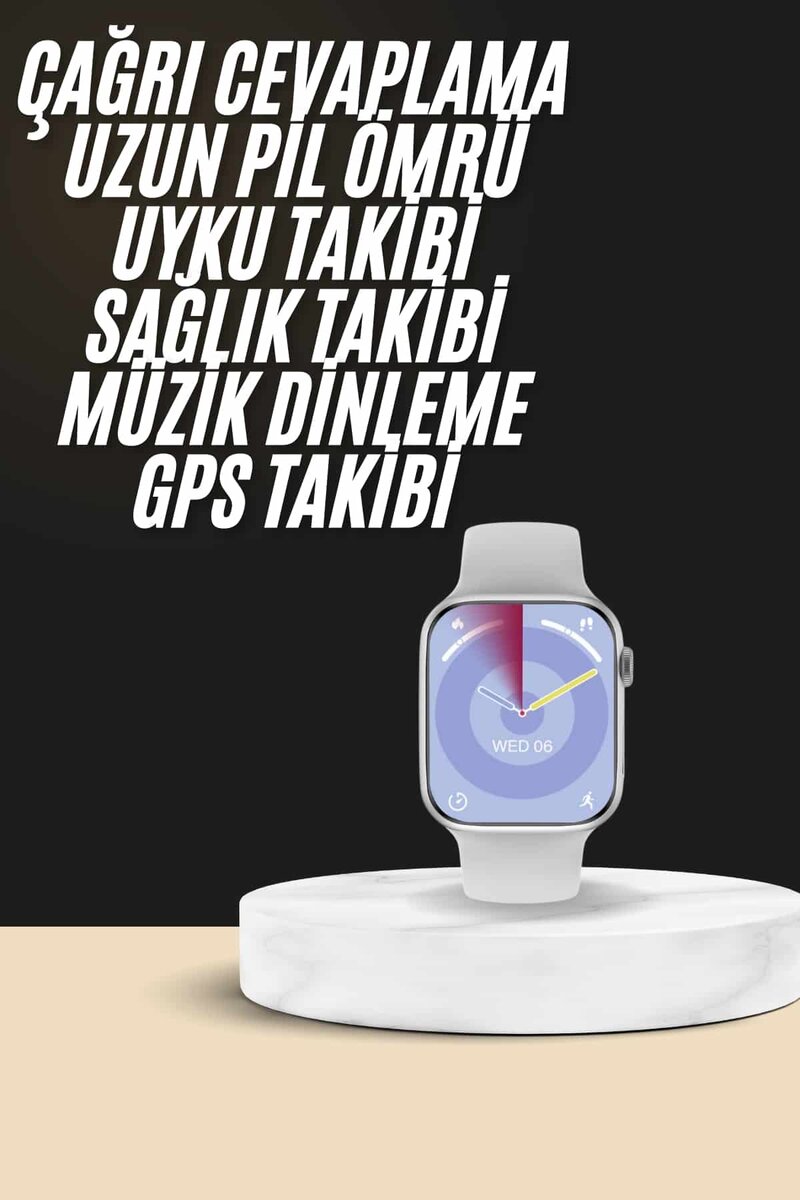 Akıllı Saat Kulaklık Hediyeli Uyku ve Sağlık Takibi Yapabilen Uzun Ömürlü 2 Akıllı Saat Kulaklık Hediyeli Uyku ve Sağlık Takibi Yapabilen Uzun Ömürlü - Görsel 2