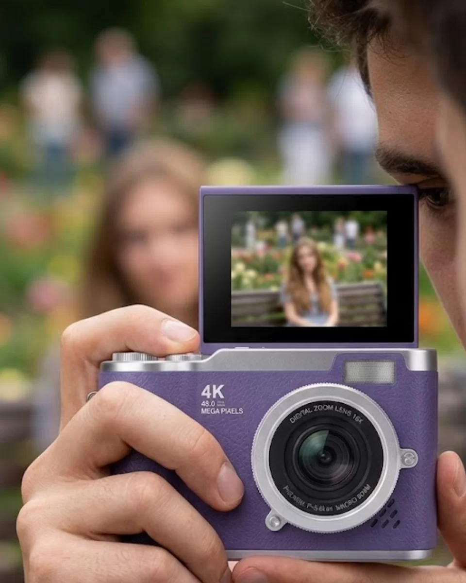 4K Kompakt Kamera 48 MP Autofocus Flash Özellikli Vlog Kamera 1 4K Kompakt Kamera 48 MP Autofocus Flash Özellikli Vlog Kamera