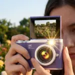 Flip Ekranlı Dijital Kamera 4K Video 48 MP Güzelleştirme Modu