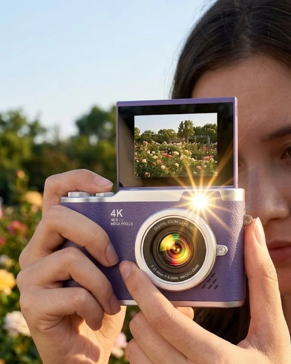 Flip Ekranlı Dijital Kamera 4K Video 48 MP Güzelleştirme Modu 1 Flip Ekranlı Dijital Kamera 4K Video 48 MP Güzelleştirme Modu