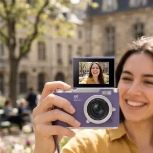 Haydiburaya 49 4K Dijital Kamera 48 MP Flip Ekran Vlog ve Fotoğraf Makinesi