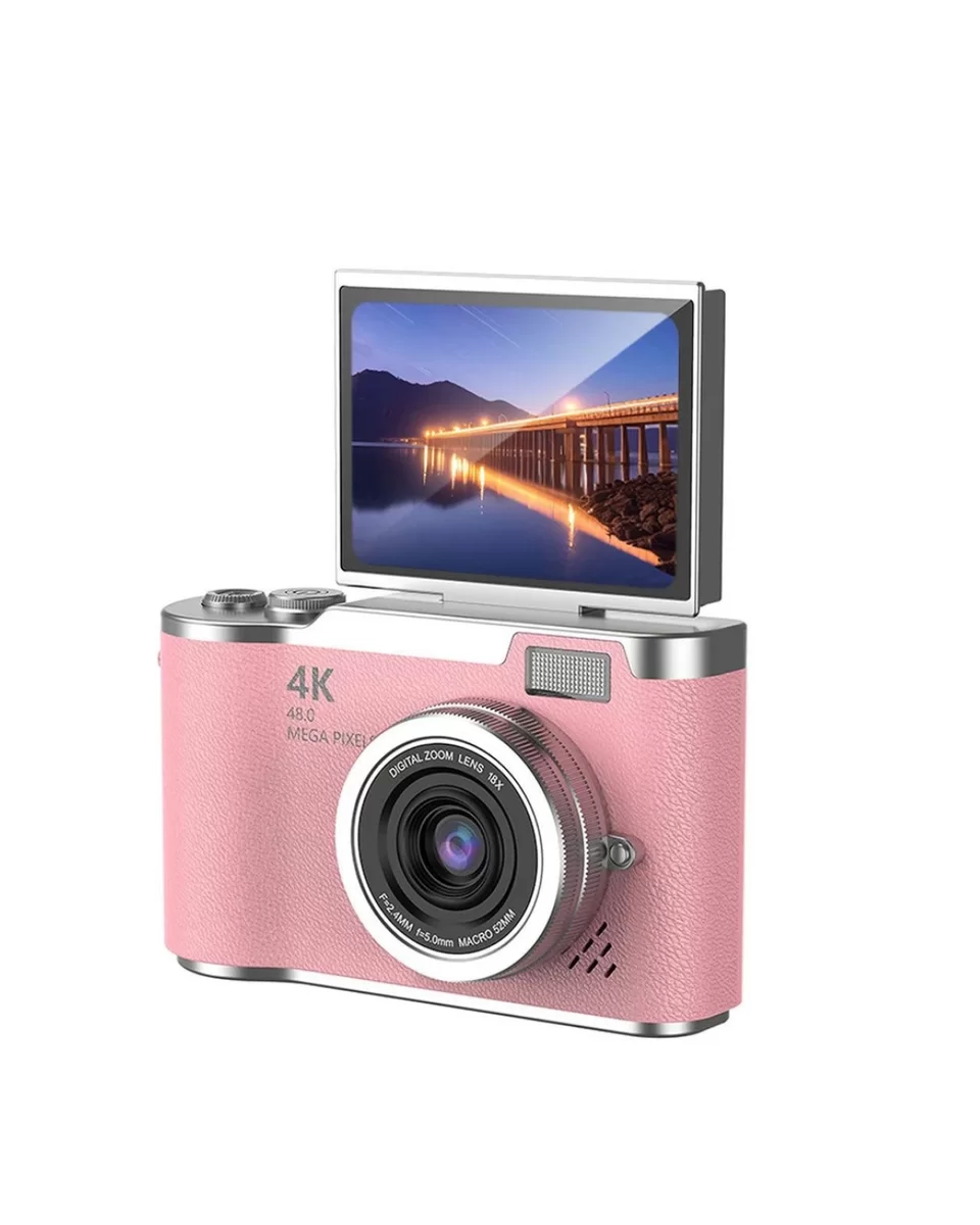 Profesyonel Çekim İçin 48 MP Kamera 18x Zoom Flip Ekran Dijital Kamera 2 Profesyonel Çekim İçin 48 MP Kamera 18x Zoom Flip Ekran Dijital Kamera - Görsel 2