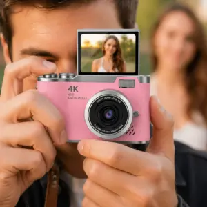 Yeni Nesil Dijital Kamera 48 MP Selfie Vlog Kamera Flip Screen Zoomlu