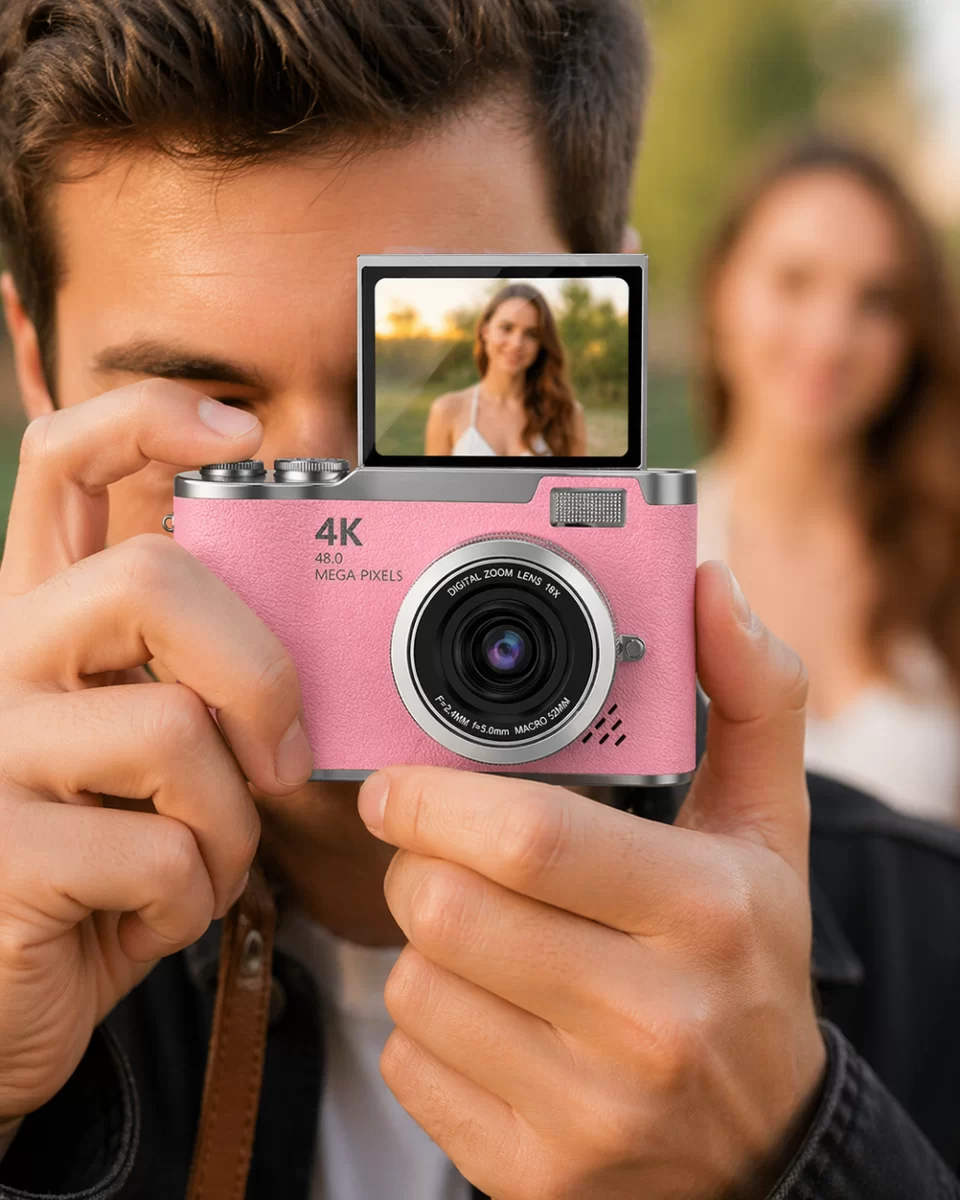 Yeni Nesil Dijital Kamera 48 MP Selfie Vlog Kamera Flip Screen Zoomlu 1 Yeni Nesil Dijital Kamera 48 MP Selfie Vlog Kamera Flip Screen Zoomlu