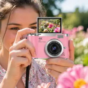 Sosyal Medya İçerik Kamera 48 MP HD Video Flip Ekranlı Dijital Kamera