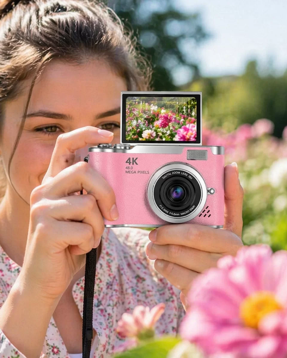 Sosyal Medya İçerik Kamera 48 MP HD Video Flip Ekranlı Dijital Kamera 1 Sosyal Medya İçerik Kamera 48 MP HD Video Flip Ekranlı Dijital Kamera