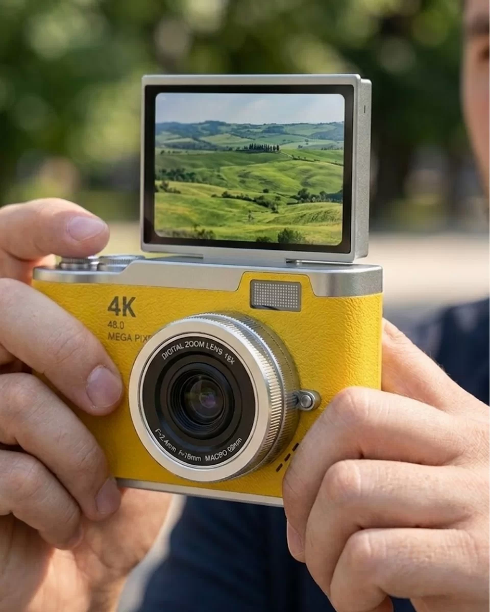 Yeni Nesil Dijital Kamera 48 MP 4K Video Zoomlu Selfie ve Vlog Kamera 1 Yeni Nesil Dijital Kamera 48 MP 4K Video Zoomlu Selfie ve Vlog Kamera