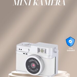 Cep Boy Vintage Dijital Kamera LED Destekli Full HD Video