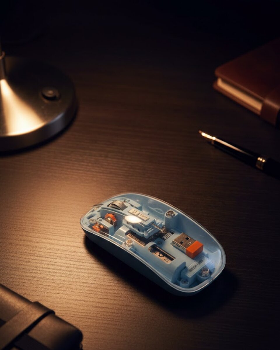 800 1600 DPI Ayarlanabilir Mavi Kablosuz Mouse Pilli 1 800 1600 DPI Ayarlanabilir Mavi Kablosuz Mouse Pilli