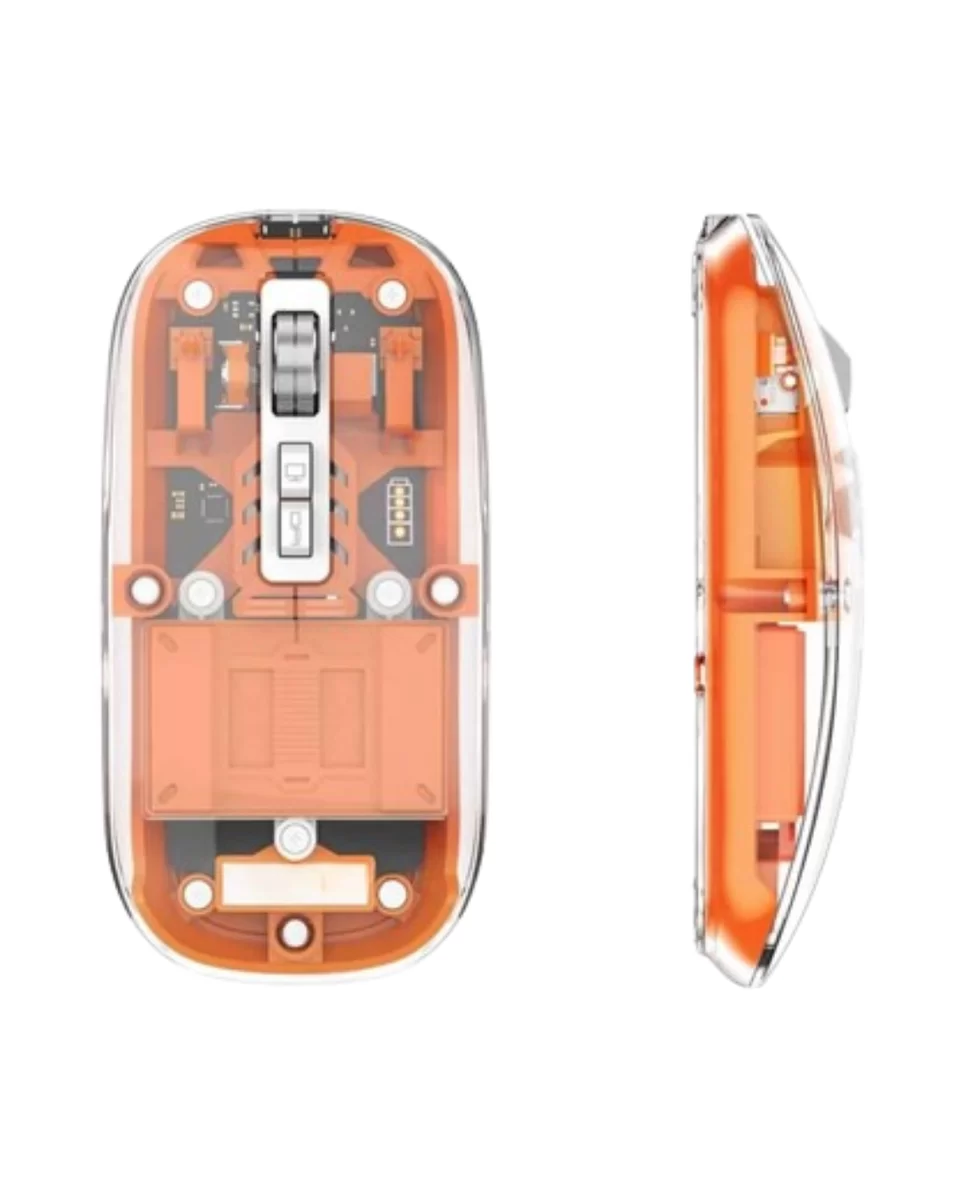 Şeffaf Kablosuz Mouse Bluetooth Bağlantılı Sessiz Tıklama Yeni Nesil 3 Şeffaf Kablosuz Mouse Bluetooth Bağlantılı Sessiz Tıklama Yeni Nesil - Görsel 3
